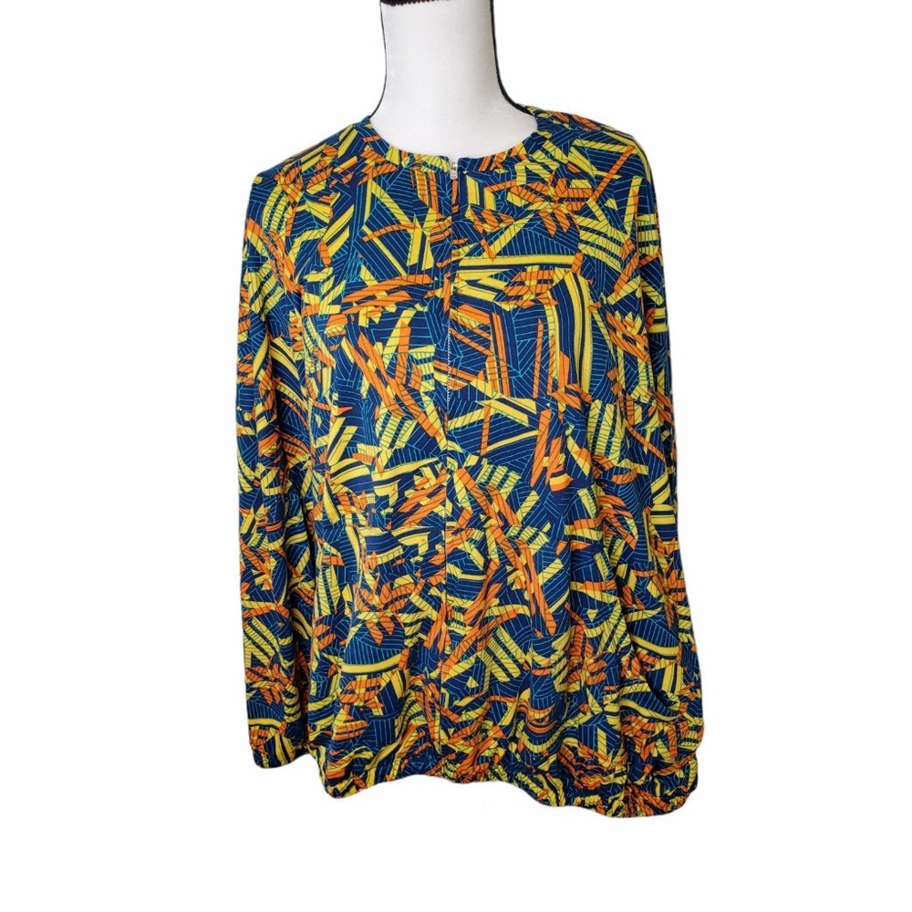 LuLaRoe Size XL Jacket Full Zip Fall Colorful